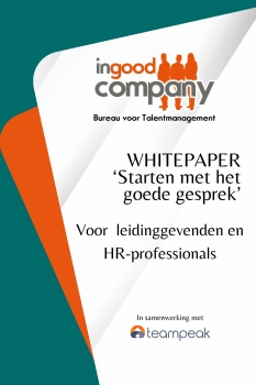 Whitepaper Het Goede Gesprek Cover whitepaper Starten met het Goede Gesprek