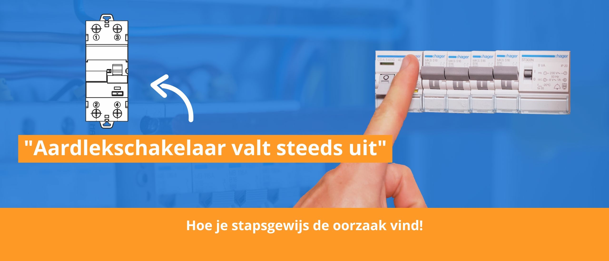 Wat te doen als de aardlekschakelaar steeds uitschakelt?