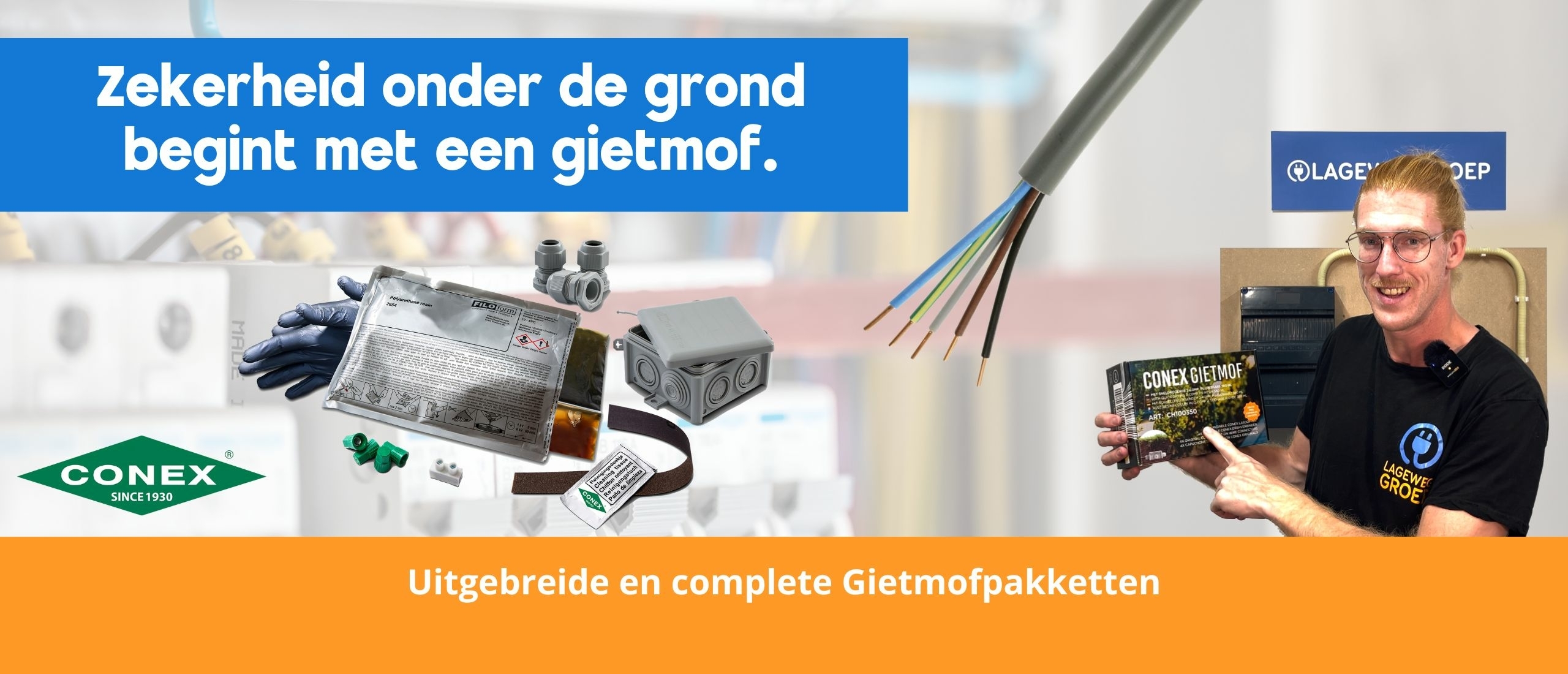 Veilig én waterdicht: zo gebruik je een Conex gietmofpakket voor elektra