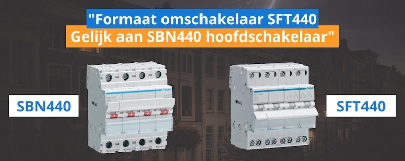 Formaat omschakelaar SFT440 Gelijk aan SBN440 hoofdschakelaar Formaat omschakelaar SFT440 Gelijk aan SBN440 hoofdschakelaar