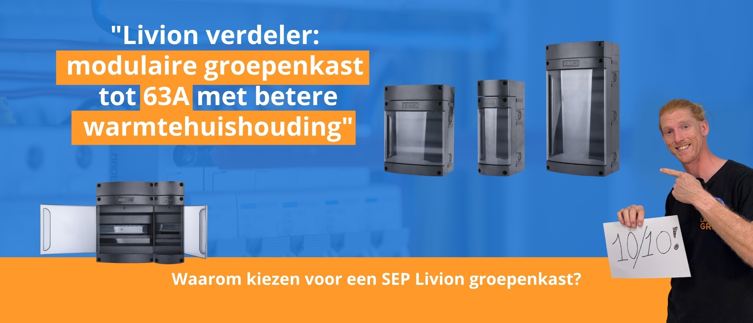 Livion verdeler: modulaire groepenkast tot 63A met betere warmtehuishouding