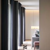 Verduisterend in slaapkamer Donkere gordijnen