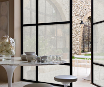 Nuance met textiel raamfolie