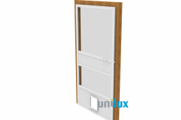 Vaste hordeur Unilux Kattenvriendelijke hordeur Unilux
