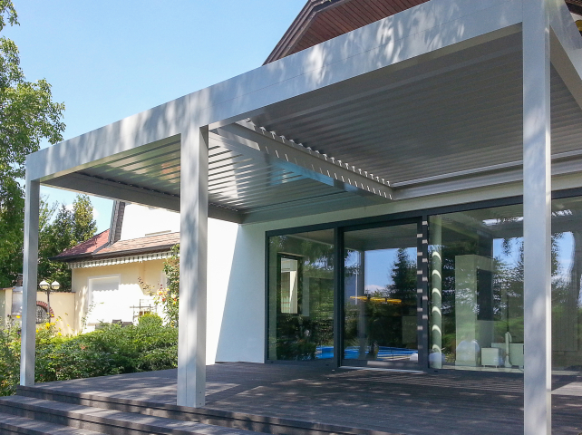 Rapallo lamellendak Overkapping met lamellendak Rapallo