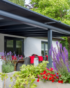 Terras overkapping Sfeer op het terras met een overkapping