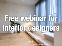free webinar for interior designers