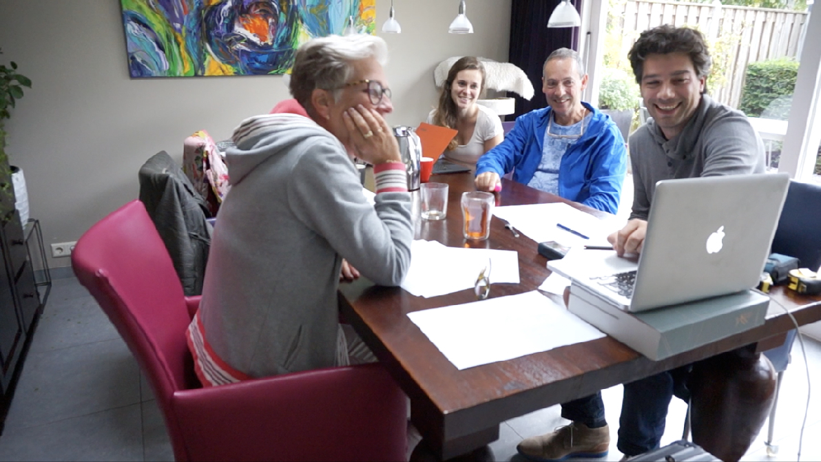 Sven van Buuren meeting with Clients walking them through the questionnaire