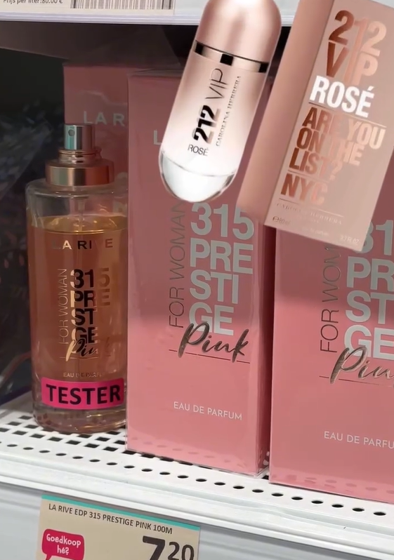 La Rive 315 Prestige Pink – dupe van Carolina Herrera 212 VIP Rosé