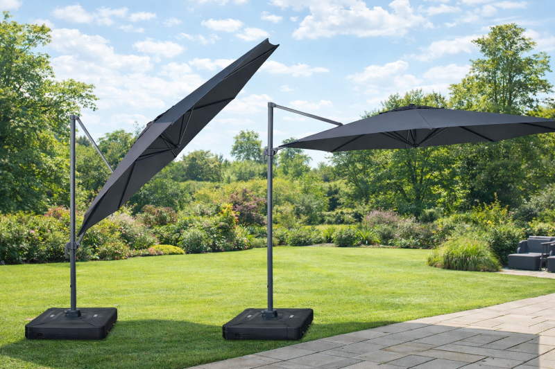 De Action zweefparasol XL is een zomer must-have! 400 cm schaduw voor je terras