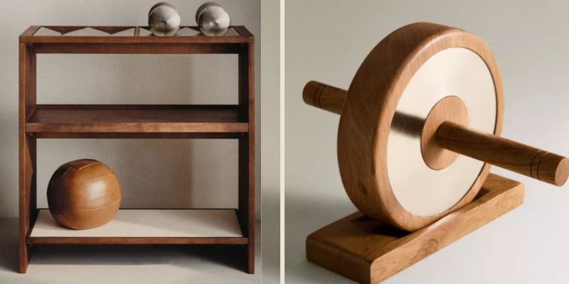 ara Home sportcollectie home gym inspiratie met hout, leer en neutrale kleuren ara Home sportcollectie home gym inspiratie met hout, leer en neutrale kleuren