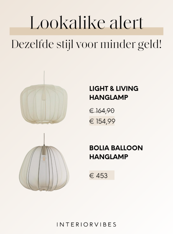 Dé eyecatcher van dit moment: de Light & Living hanglamp Plumeria Zand