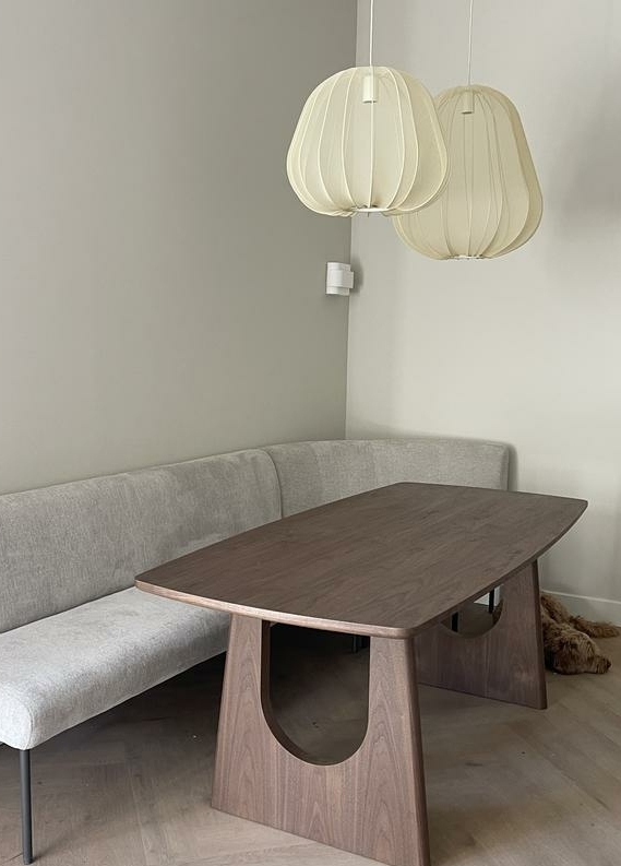 Eettafel Ferrara Kwantum in walnootkleur