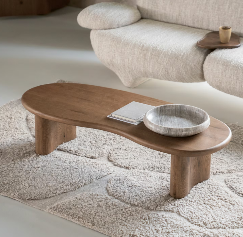 Hoe maak je een eiken salontafel modern?