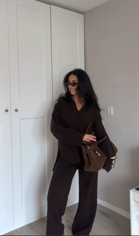H&M gebreide home outfit