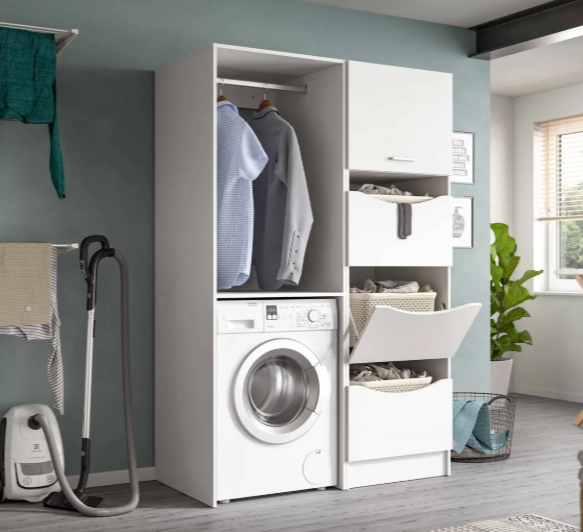 Furnilux wasmachine ombouw 2-delige set met waskast