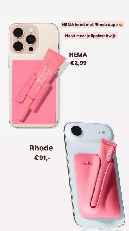 HEMA lipglosshouder van €2,99 is de Rhode-dupe van nu HEMA lipglosshouder van €2,99 is de Rhode-dupe van nu
