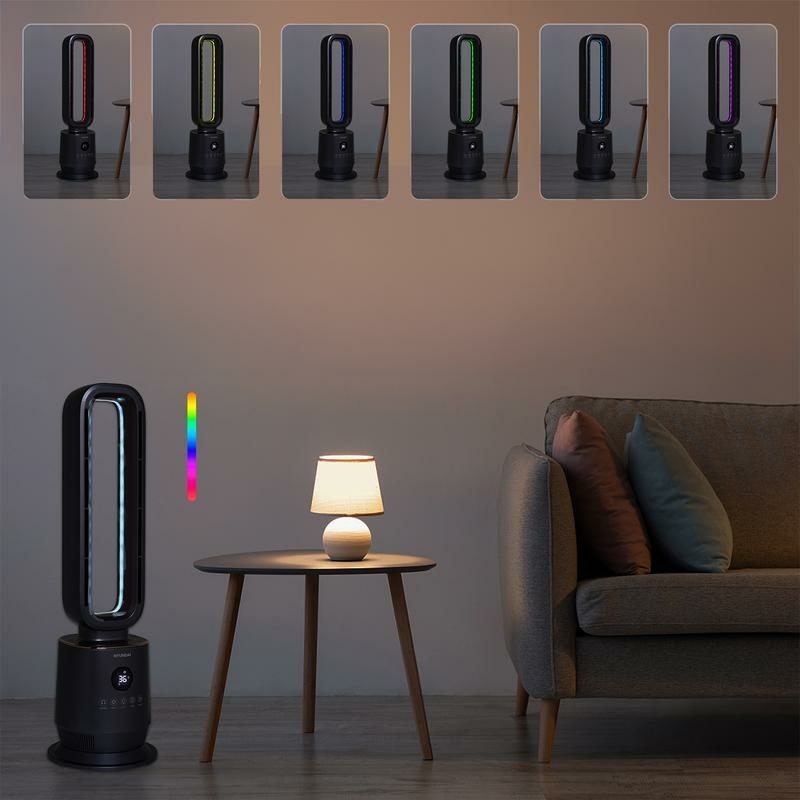 Hyundai bladeless ventilatorkachel - donkergrijs Action kachel