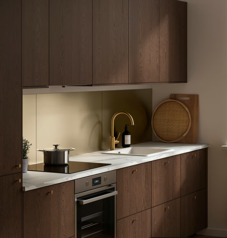 IKEA keuken Ikea keuken met walnoot fronten