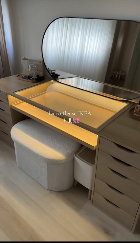 Ikea Vanity Hack make up tafel