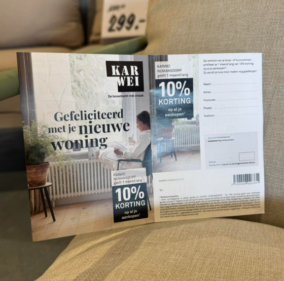 karwei verhuiskorting aanvragen