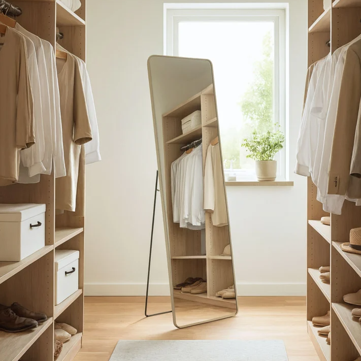 Lange Xenos Spiegel Xenos Spiegel XL met metalen lijst