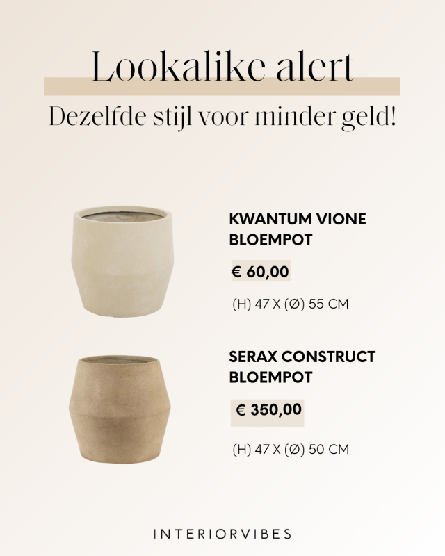 Bloempot Vione van Kwantum – de Serax-lookalike die je wilt hebben!