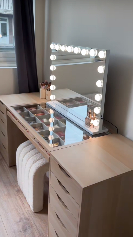 DIY Ikea make-up tafel maken DIY Ikea make-up tafel maken met glasplaat