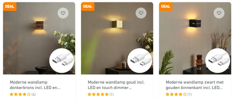 Wandlampen zonder stroom aanbieding van oplaadbare wandlampen up down in goud zwart