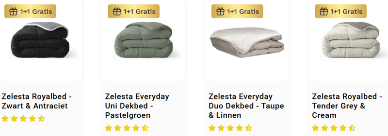 Lazy all in one actie van Zelesta 1+1 gratis