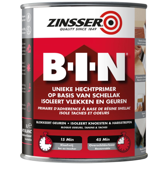 Zinsser BIN hechtprimer voor het verven van IKEA kasten