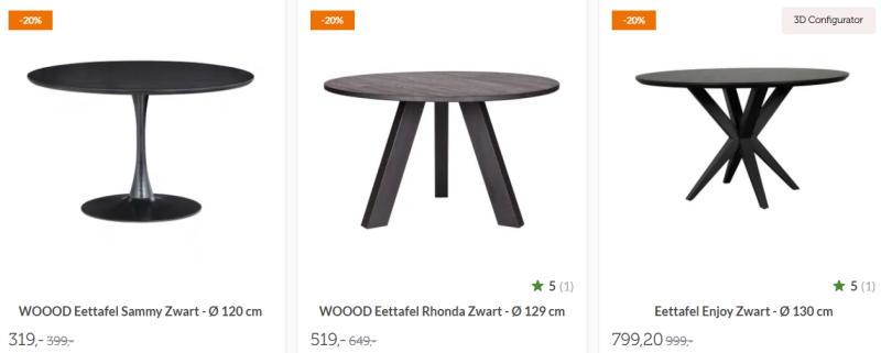 zwarte-ronde-eettafels