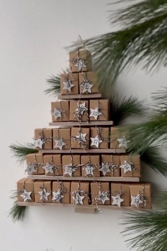 adventskalender maken met doosjes