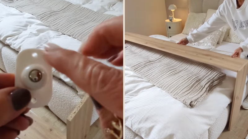 bedtafel voor over je bed met wieltjes zelf maken stappenplan