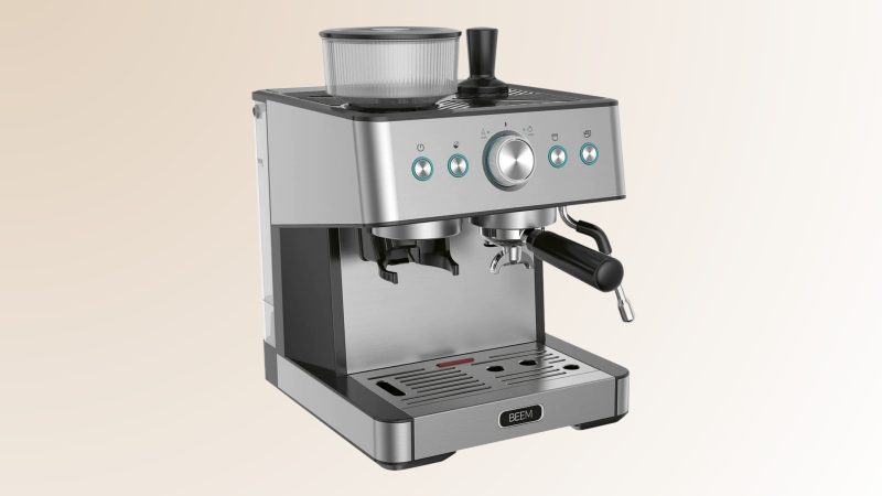 BEEM Espressomachine met bonenmaler van Lidl