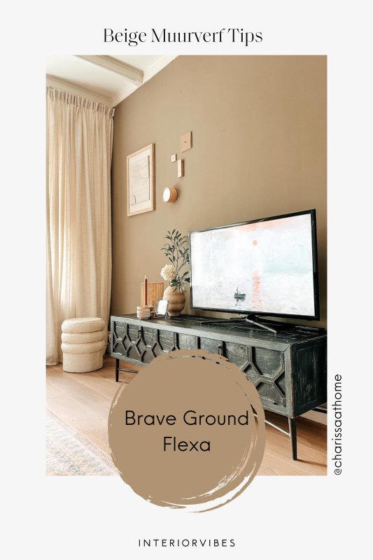 beige muurverf brave ground van flexa