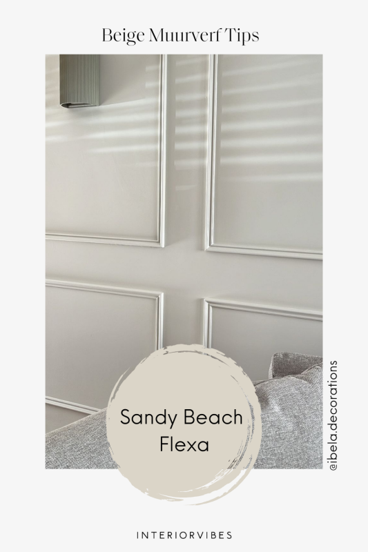 beige muurverf tip sandy beach van Flexa