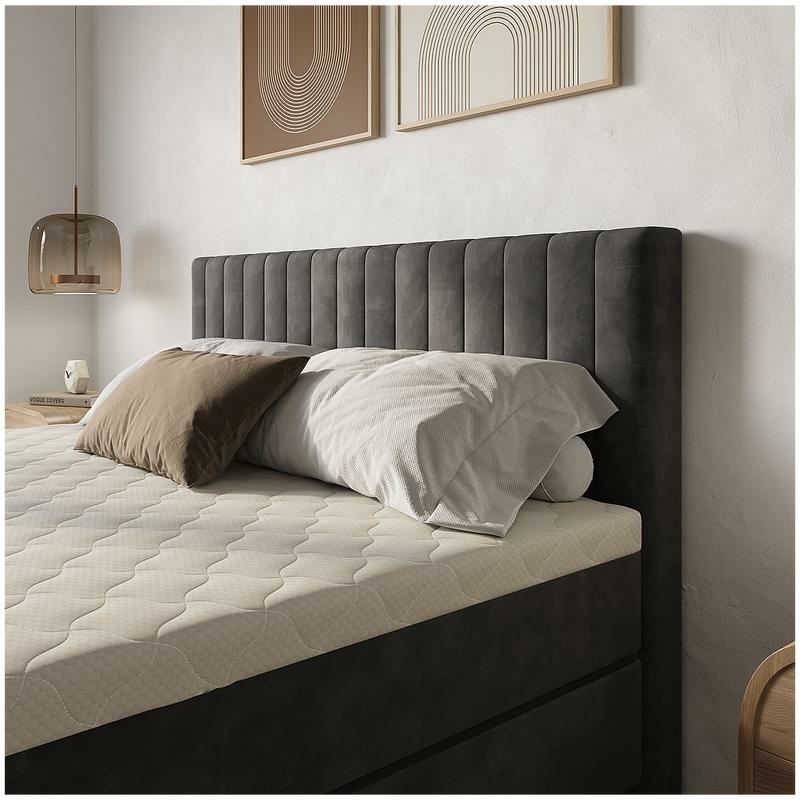 De boxspring van Action in de kleur antraciet