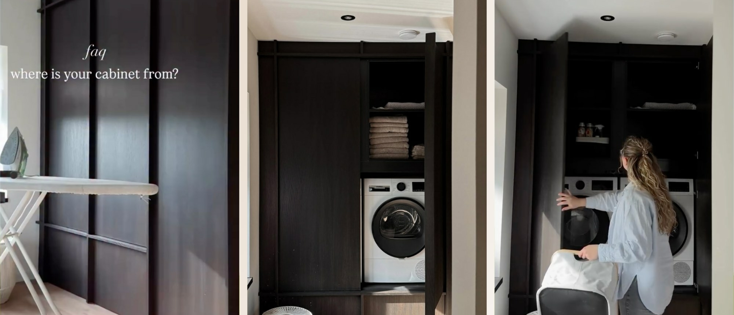 DIY: kast voor wasmachine en droger zelf maken