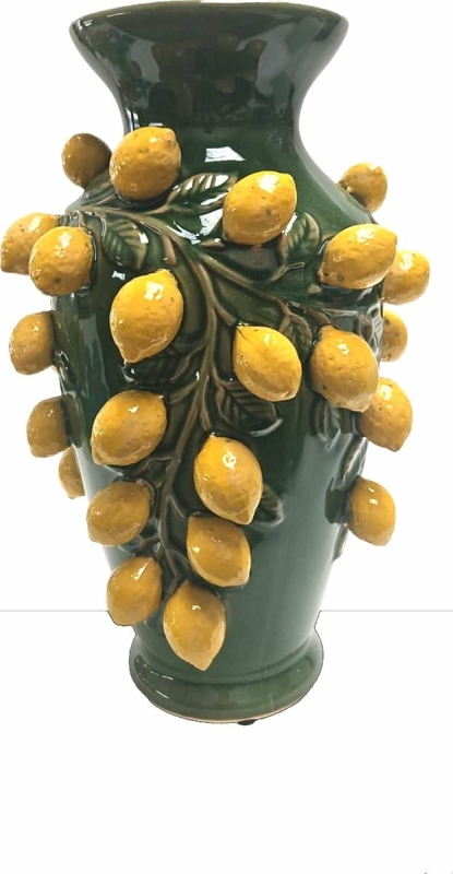 Handgemaakte citroenvaas vintage look