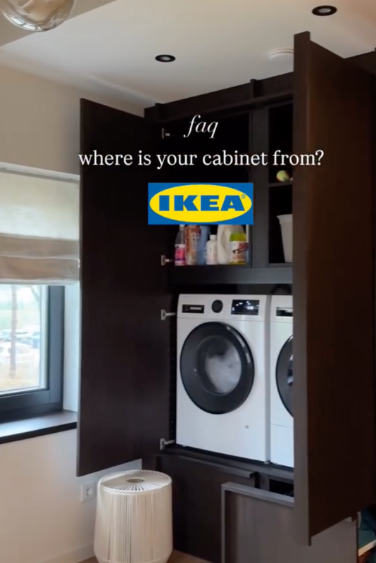 kast wasmachine en droger zelf maken