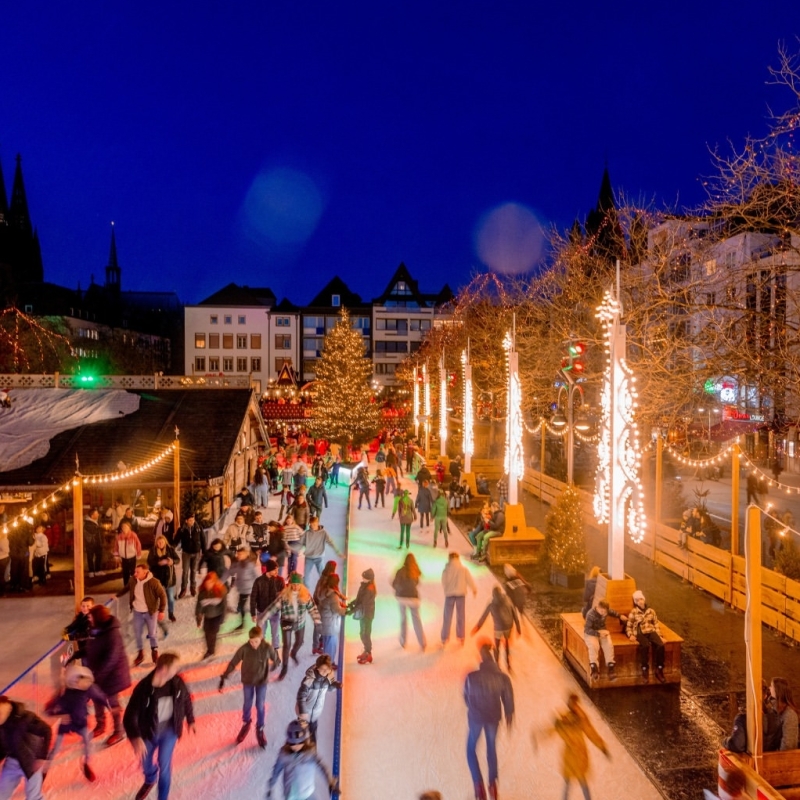 Kerstmarkt in Keulen, Duitsland