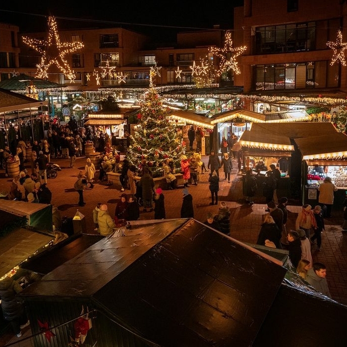 Kerstmarkt in Münster, Duitsland