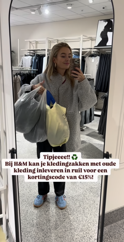 korting bij h&m oude kleding inleveren