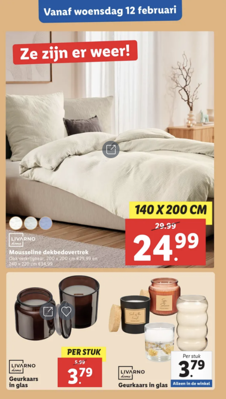 Lidl folder deal dekbedovertrek