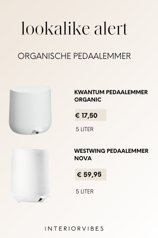 Westwing dupe: pedaalemmer organic van Kwantum