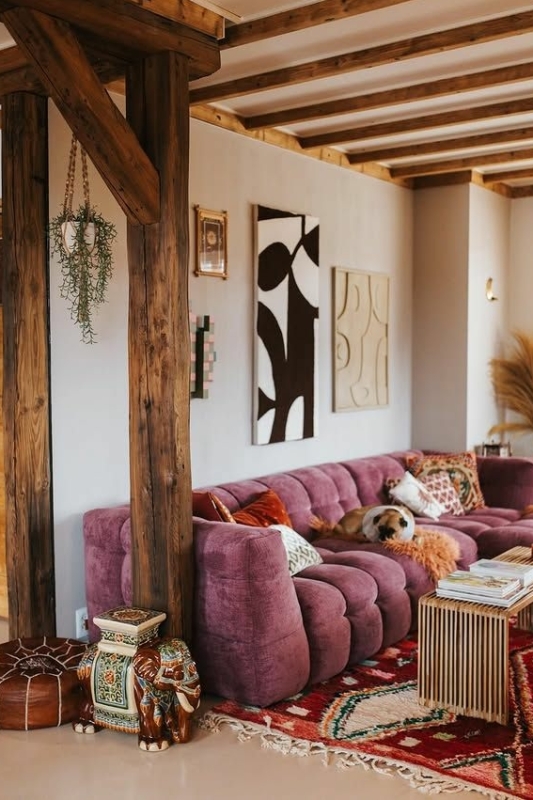 Bohemian interieur Ibiza style: zon in huis