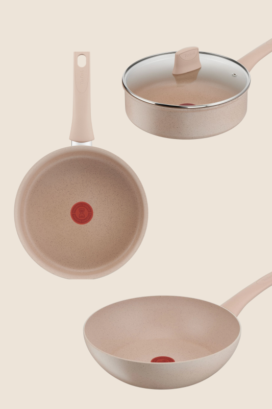 HEMA beige pannen Tefal Pfas-vrij HEMA beige pannen Tefal Pfas-vrij