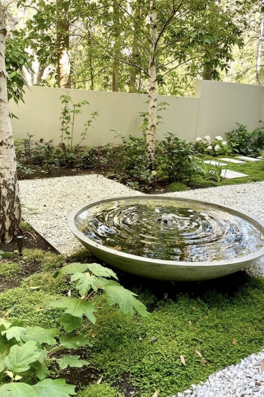 Japandi tuin met water element