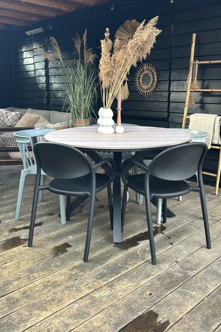 Kwantum tuinstoel Robbio in het zwart